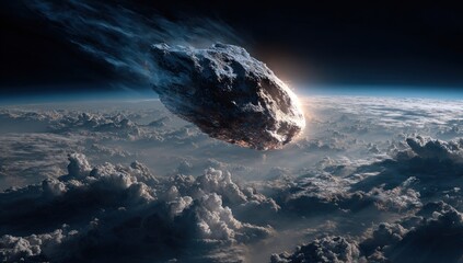 Asteroid approaching Earth