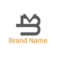 Company logo design concept vector illustration, a symbol of business success. VB Letter Logo.