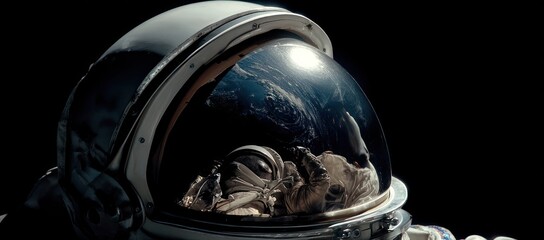 Astronaut helmet in space (1)
