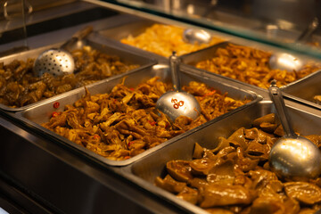 Grilled chicken at Ningxia night market in Taipei close up