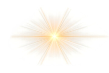  radiant light burst with stunning beams and a soft isolated on white background PNG, AI GENERATED