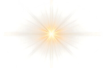  radiant light burst with stunning beams and a soft isolated on white background PNG, AI GENERATED