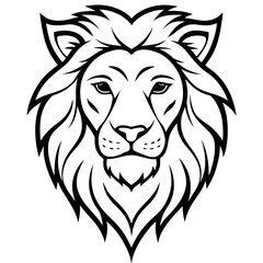 Fototapeta premium lion head vector