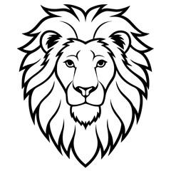 Fototapeta premium lion head vector