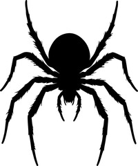 Obraz premium Spooky Spider Silhouette: Perfect for Halloween Decorations, Craft Projects & Creepy-Crawly Themes