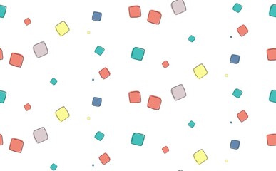 カラフルな四角　②