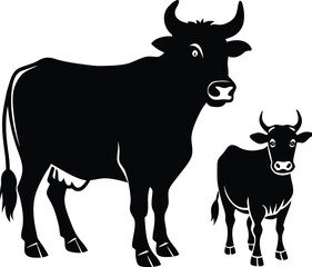 ox-silhouette--cow-silhouette-vector--cow-icon--ve (2).eps