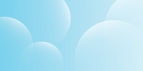 Soft Blue Background With Transparent Overlapping Circles and Gradient Design