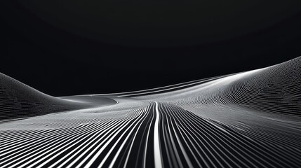 41.A curved road depicted in a 3D perspective with bold lines and a clean design. The road appears to stretch infinitely, symbolizing limitless possibilities or an ongoing journey.