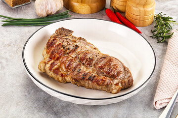 Grilled pork sirloin for dinner