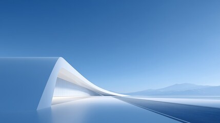 The spacious square and the simple buildings	