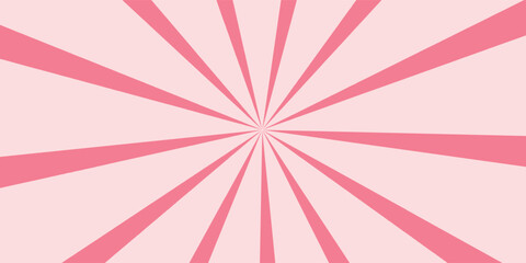 Candy color sunburst background. Abstract pink cream sunbeams design wallpaper. Colorful spinning lines for template, banner, poster, flyer.vector illustrator eps10