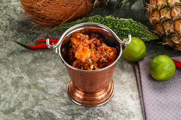 Asian cuisine - Chicken Manchurian with gravy