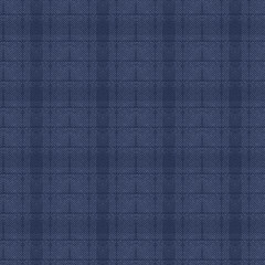 Seamless monochrome dark blue textured herringbone pattern.