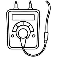 Minimalist Multimeter Vector Icon