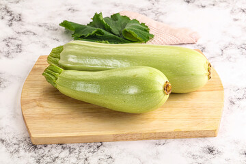 Raw frsh ripe zucchini vegetable