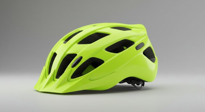 A bicycle helmet provides essential head protection for safe cycling sport