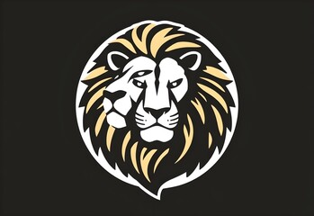 Obraz premium lion head vector
