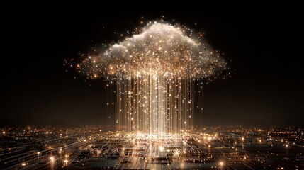 Cloud computing abstract graphic