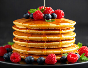 waffles with berries