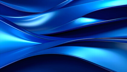 Abstract Blue Waves: Dynamic Metallic Curves and Reflections