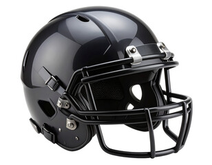 Fototapeta premium Modern Sports Helmet Front Facing with Chin Strap, transparent background