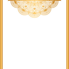 luxury golden mandala for indian wedding invitation card template design islamic arabic gold mandala decorative	