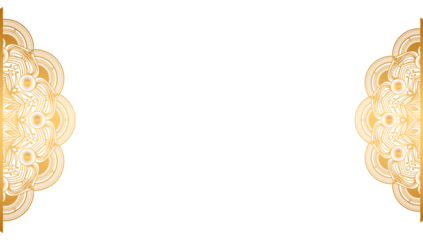 Islamic ramadan kareem eid mubarak arabic arabesque golden mandala invitation card