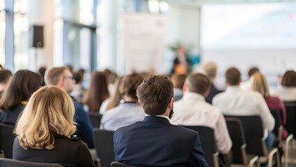 Blurred Rows of Seated Professionals &mdash; anticipation before keynote begins

