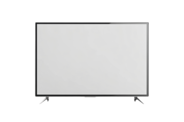 Flat screen TV with thin black frame

