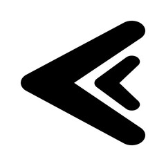 black arrow with slight variations