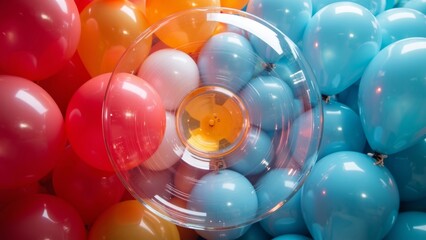 Colorful Balloon Art Close up
