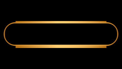 luxury golden arabic islamic text box title frame border