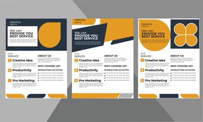 MODERN 3PART FLYER DESIGN TEMPLATE HERE