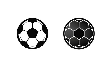 Simple and Detailed Football Ball Vector Graphics Collection