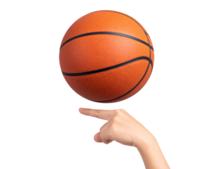  Spinning Basketball on Finger, Action Pose, Transparent PNG