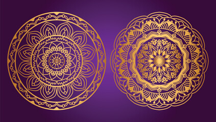 Luxury mandala golden background in islamic pattern arabesque style for invitation card	
