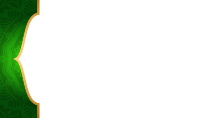 3d Islamic ramadan kareem eid mubarak arabic colorful border corner luxury white background banner design illustration	