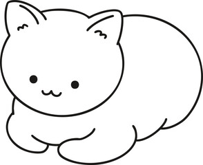 coloring page cat