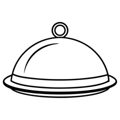 Modern Magnetic Tray Outline Vector