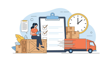 Efficient logistics management and on time delivery tracking services for global supply chains