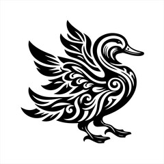 Obraz premium Tribal duck illustration