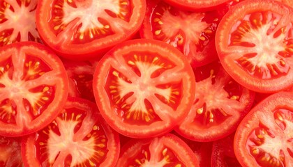 トマトの断面の写真