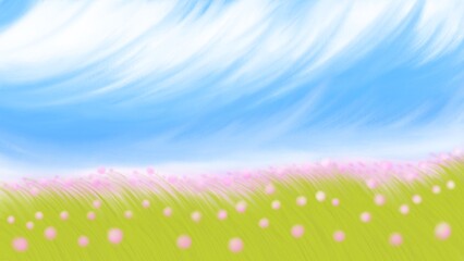 spring background with flowers