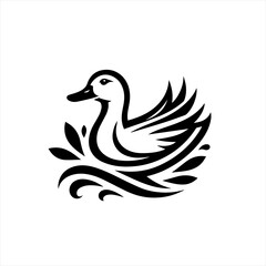 Obraz premium Stylized duck illustration