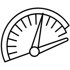 Precision Feeler Gauge Line Art Illustration