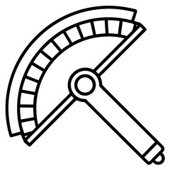 Precision Feeler Gauge Line Art Illustration
