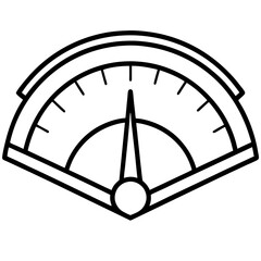 Precision Feeler Gauge Line Art Illustration
