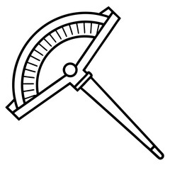 Precision Feeler Gauge Line Art Illustration