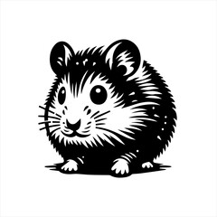 Fototapeta premium Cute hamster illustration